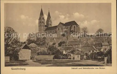 Quedlinburg Schloss Schlosskirche Kat. Quedlinburg