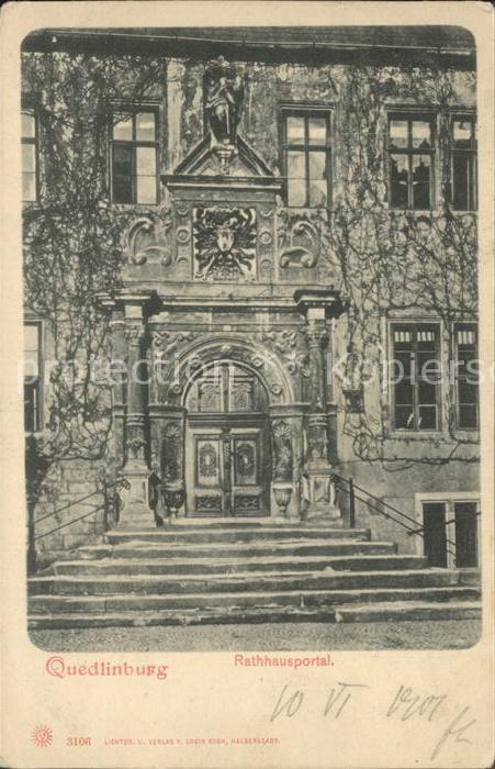 AK / Ansichtskarte Quedlinburg Stadtplan Illustration Kat. Quedlinburg