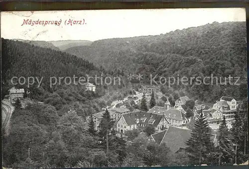 Maegdesprung Harz Ortsansicht Kat. Harzgerode