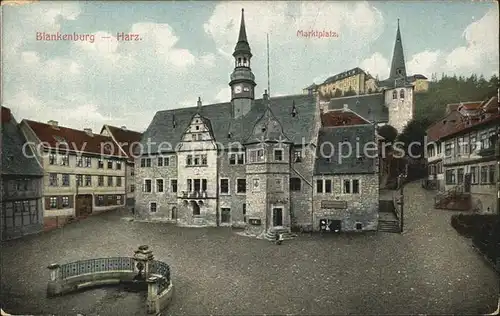 Blankenburg Harz Marktplatz Kat. Blankenburg