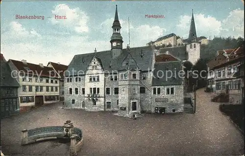 Blankenburg Harz Marktplatz Kat. Blankenburg