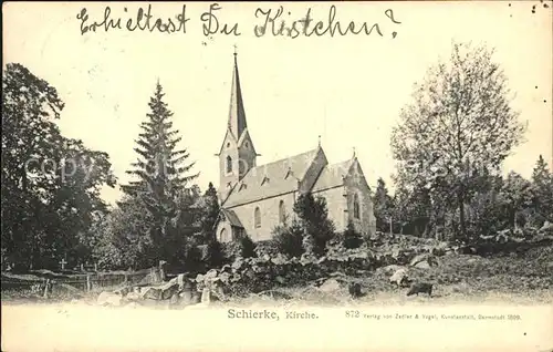 Schierke Harz Kirche Kat. Schierke Brocken