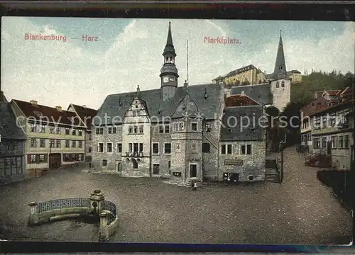 Blankenburg Harz Marktplatz Kat. Blankenburg