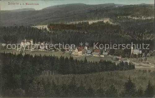 Schierke Harz Blick von Mauseklippe Kat. Schierke Brocken