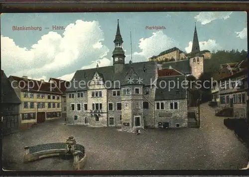 Blankenburg Harz Marktplatz Kat. Blankenburg