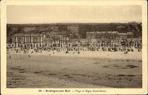 Boulogne sur Mer Plage et Digue Sainte Beuve Kat. Boulogne sur Mer