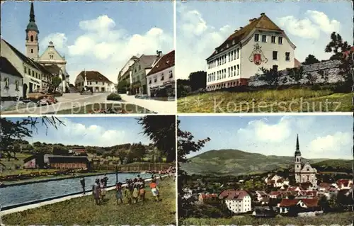 Pischelsdorf der Steiermark Platzansicht Schule Schwimmbad Totale Kat. Pischelsdorf in der Steiermark