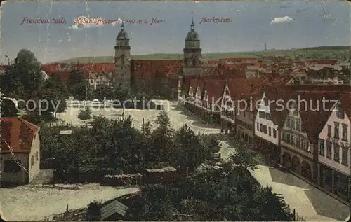 Freudenstadt Marktplatz Kirche Kat. Freudenstadt