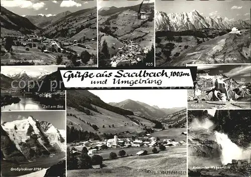 Saalbach Hinterglemm Total Seilbahn Schattberg Grossglockner Panorama Krimmler Wasserfaelle Zell am See Kaprun Kat. Saalbach Hinterglemm