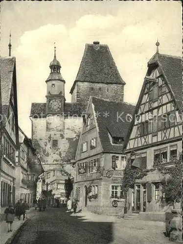 Rothenburg Tauber Markusturm mit Roederbogen Kat. Rothenburg ob der Tauber