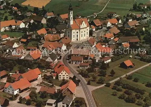 Bad Schussenried Wallfahrtskirche Steinhausen Fliegeraufnahme Kat. Bad Schussenried