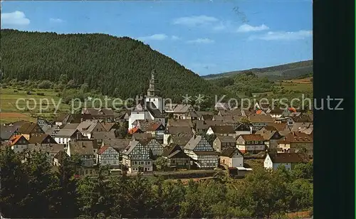 Hallenberg Ortsblick Kat. Hallenberg