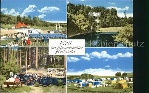 Kell See Freizeitzentrum Feriendorf Hochwald Schwimmbad Zeltplatz Kat. Kell am See