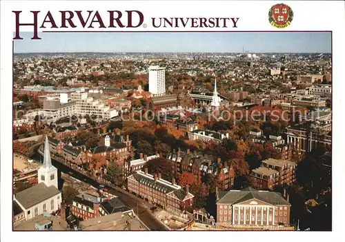 Cambridge Massachusetts Havard University Fliegeraufnahme Kat. Cambridge