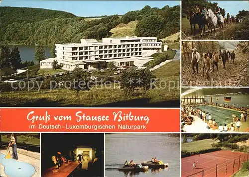 Biersdorf See Dorint Sporthotel Suedeifel Minigolf Kegelbahn Tretbootfahren Tennis Hallenbad Wandern Reiten Kat. Biersdorf am See