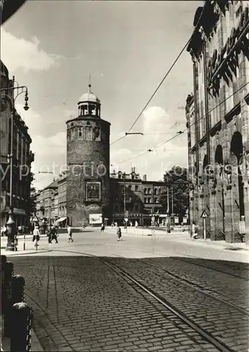 Goerlitz Sachsen Marienplatz und Dicker Turm Kat. Goerlitz