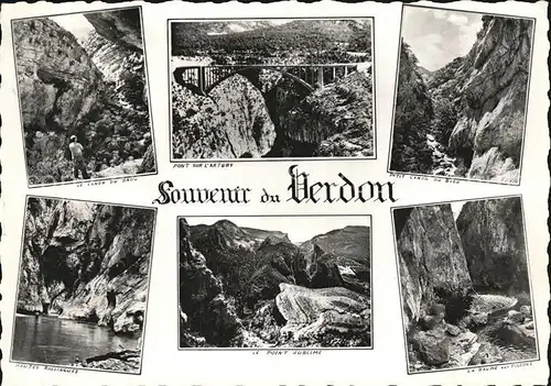 Verdon Dordogne Les Gorges les plus Sauvages les plus Grandioses Le Grand Canon du Verdon Kat. Verdon