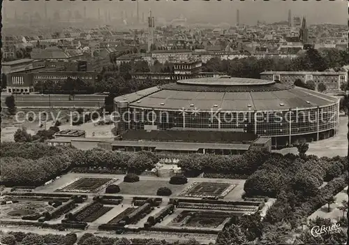 Dortmund Westfalenhalle mit Rosenterrasse Fliegeraufnahme Kat. Dortmund