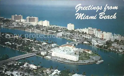 Miami Beach Fliegeraufnahme Kat. Miami Beach