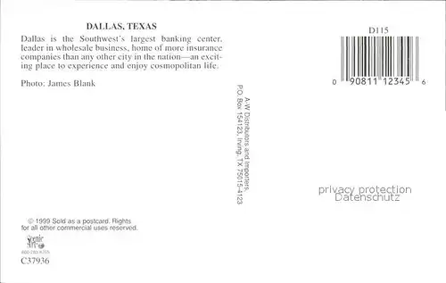 Dallas Texas Skyline Kat. Dallas