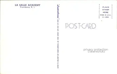 Providence Rhode Island La Salle Academy Kat. Providence