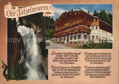 Bayrischzell Gasthof Zum feurigen Tatzlwurm Kat. Bayrischzell