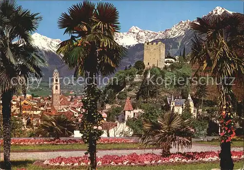 Merano Suedtirol Stadtansicht Kat. Merano