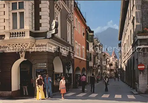 Merano Suedtirol Lauben mit Zielspitze Kat. Merano