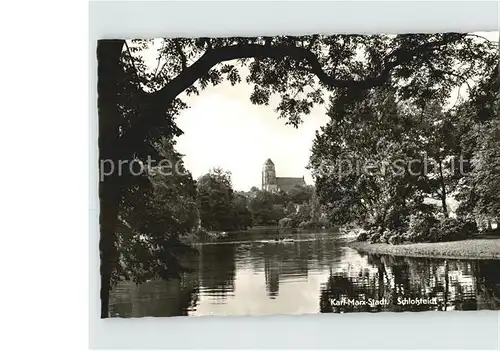 Karl Marx Stadt Schlossteich Kat. Chemnitz