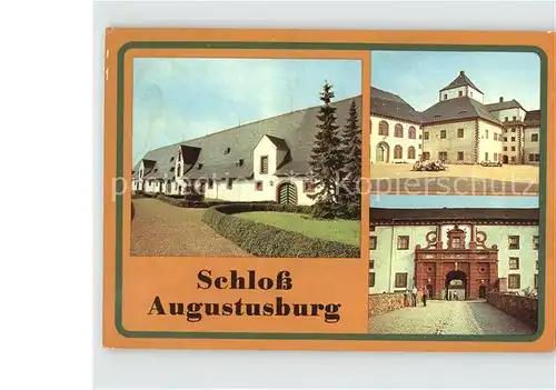 Augustusburg Schloss Portal Schlosshof Kuechenhaus Kat. Augustusburg
