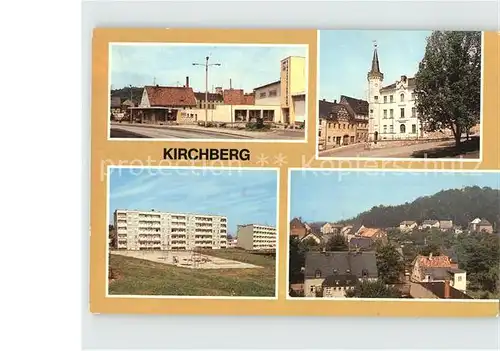 Kirchberg Sachsen Einkaufszentrum Rathaus Neubauten Kat. Kirchberg Sachsen