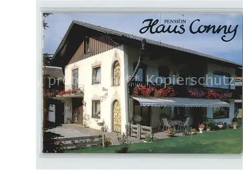 Bernau Chiemsee Haus Conny  Panorama Klappkarte Kat. Bernau a.Chiemsee