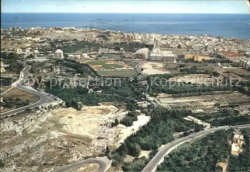 Siracusa Fliegeraufnahme Archaeologischer Bezirk Kat. Siracusa