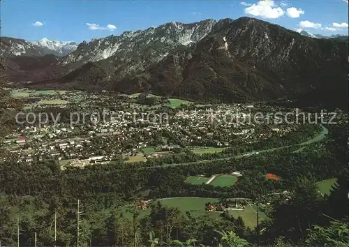 Bad Reichenhall Fliegeraufnahme Lattengebirge und Predigstuhl Kat. Bad Reichenhall