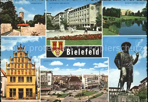 Bielefeld Leinenweberdenkmal Altstaedter Kirchplatz Rudolf Oetker Halle Kat. Bielefeld