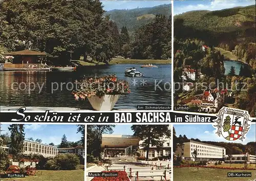 Bad Sachsa Harz Am Schmelzteich Kurheim Kurhaus Musik Pavillon Kat. Bad Sachsa
