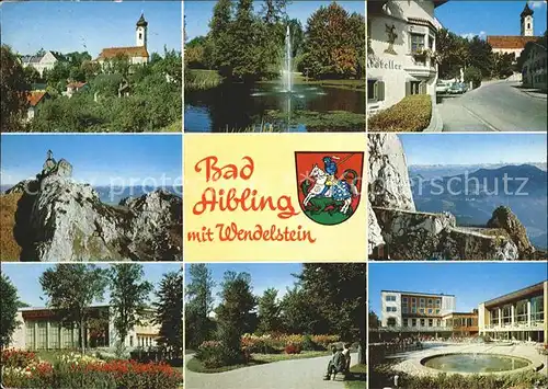 Bad Aibling Wendelstein Kurhaus Kurpark Kirchzeile Wendelstein Gipfelstein Kat. Bad Aibling