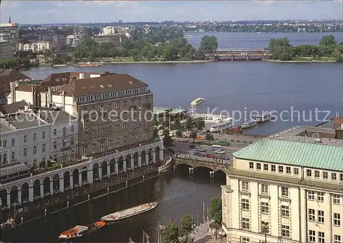 Hamburg Alsterarkaden und Alster Kat. Hamburg