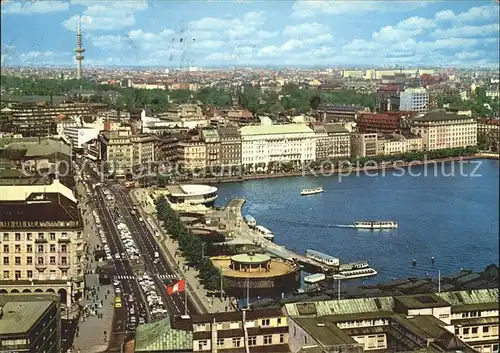 Hamburg Jungfernstieg Binnenalster Kat. Hamburg