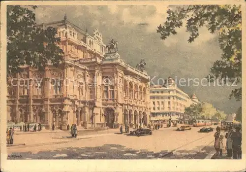 Wien Staatsoper Kuenstlerkarte Kat. Wien