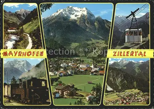 Mayrhofen Zillertal Seilbahn Eisenbahn Kat. Mayrhofen