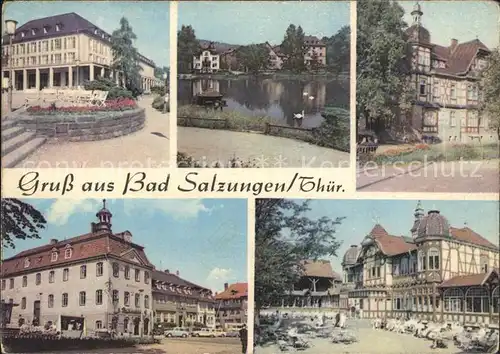 Bad Salzungen Kurhaus Burgsee Markt Klubhaus Kat. Bad Salzungen
