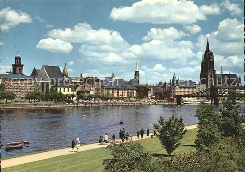 Frankfurt Main Mainpromenade Dom Kat. Frankfurt am Main