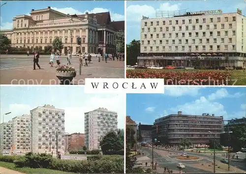 Wroclaw Gmach Opery Hotel Panorama  Kat. Wroclaw Breslau
