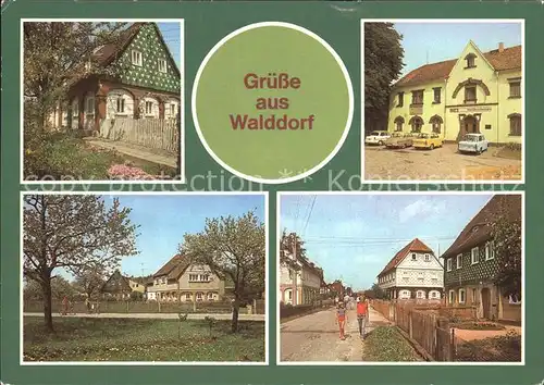 Walddorf Sachsen Umgebindehaus Gasthaus Waldkretscham  Kat. Eibau