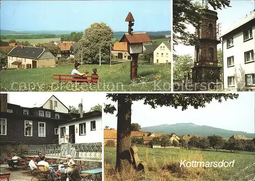 Kottmarsdorf Aussichtsturm auf dem Kottmar Berggaststaette Kottmarsbaude Kat. Obercunnersdorf Loebau
