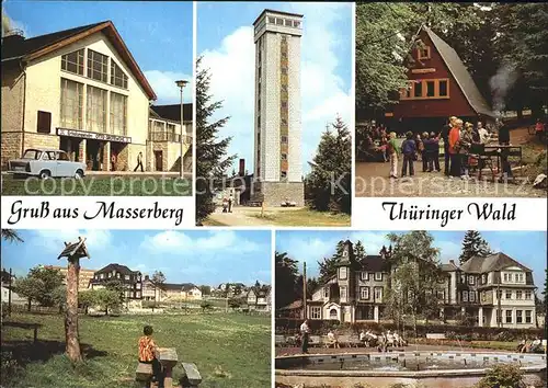 Masserberg Erholungsheim Otto Grotewohl Rennsteigwarte Werraquellenbaude Kat. Masserberg