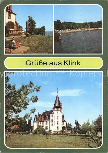 Klink Waren Erholungsheim Schloss Klink Strand Kat. Klink Waren
