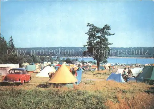 Ehrenfriedersdorf Erzgebirge Camping am Greifenbachstauweiher Kat. Ehrenfriedersdorf