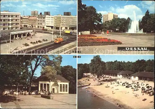 Dessau Rosslau Stadtpark Teehaeuschen Strand Kat. Dessau Rosslau